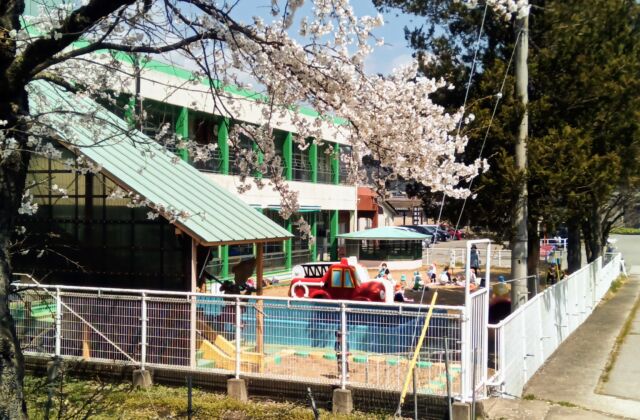 桜を見ながら♪