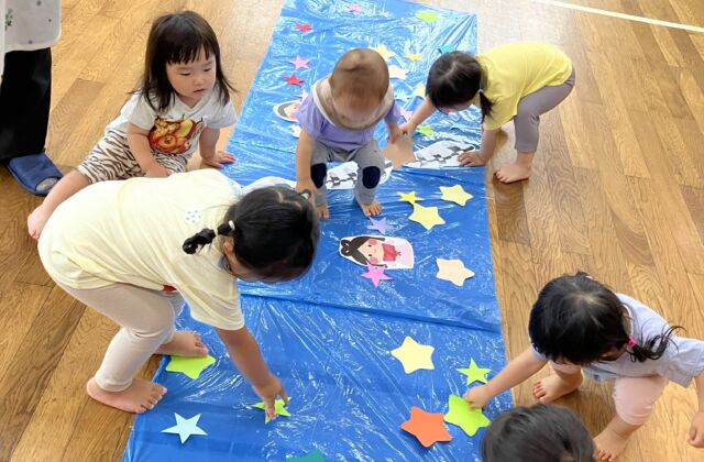 天の川を作ったよ🎋(ひよこ・うさぎ・りす組）