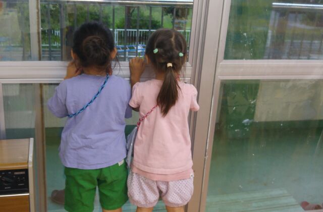 大雨にびっくり！