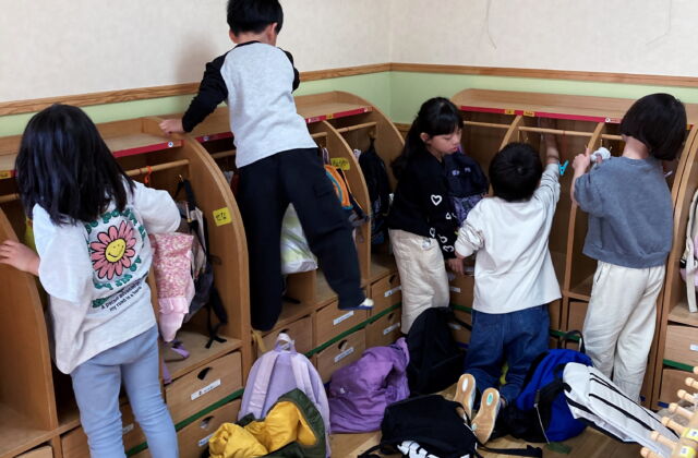 いよいよ最後の登園日です　（らいおん組）