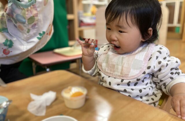 今日のおやつは「入園・進級お祝いおやつ」です☆