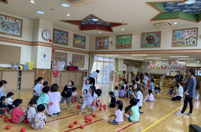 運動会にむけて総合練習をしました①
