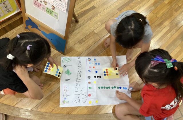 何色のカエルになるかな？クイズ☆
